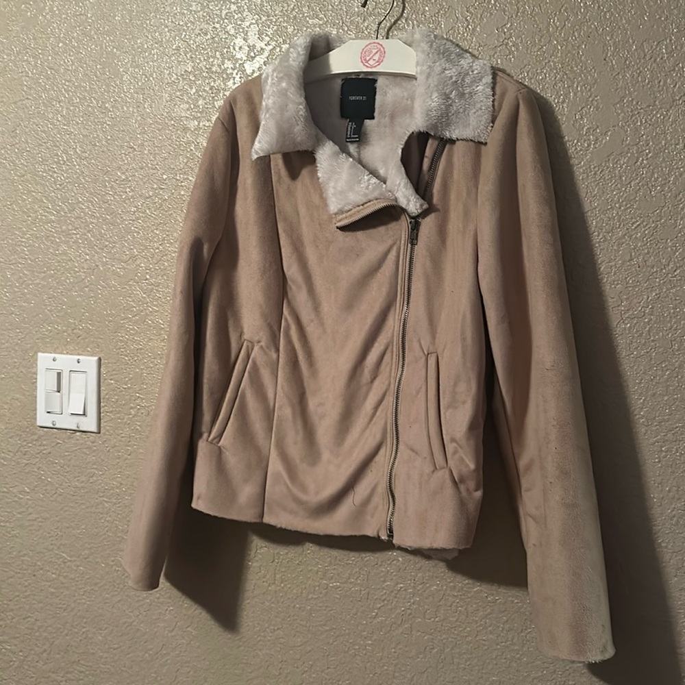 Forever 21 Suede Jacket Large - image 1
